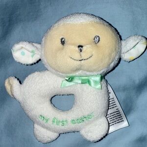 My First Easter soft baby Rattle, Magic Years  gift for baby, 1st Easter Lamb